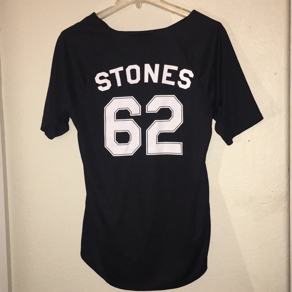 Rolling Stones Baseball inspired jersey / top - Picture 2 of 2